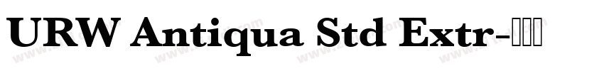 URW Antiqua Std Extr字体转换